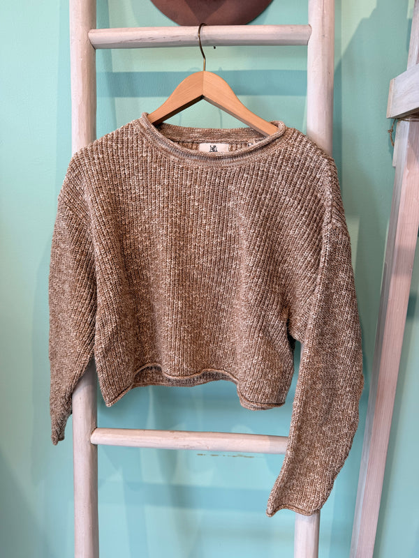 CROPPED RELAXED SWEATER