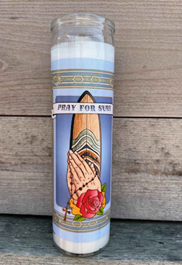 pray for surf candle