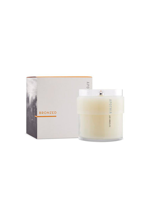 bronzed candle